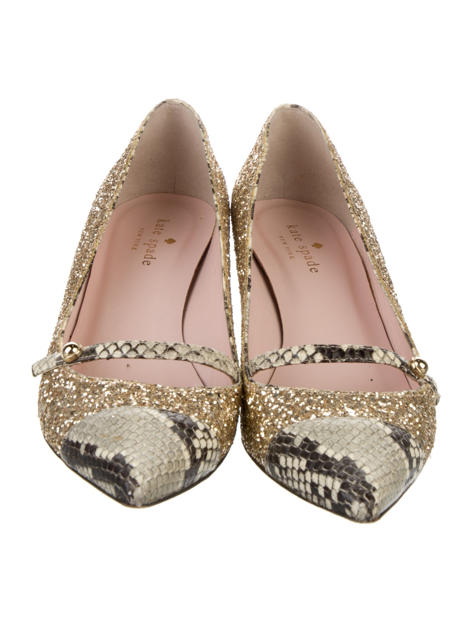 Kate Spade New York Glitter Animal Print Pumps